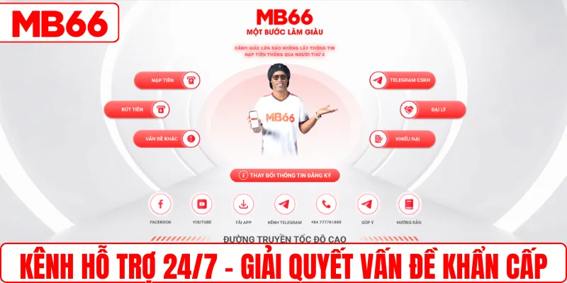 Kênh hỗ trợ 24/7 – Giải quyết các vấn đề khẩn cấp