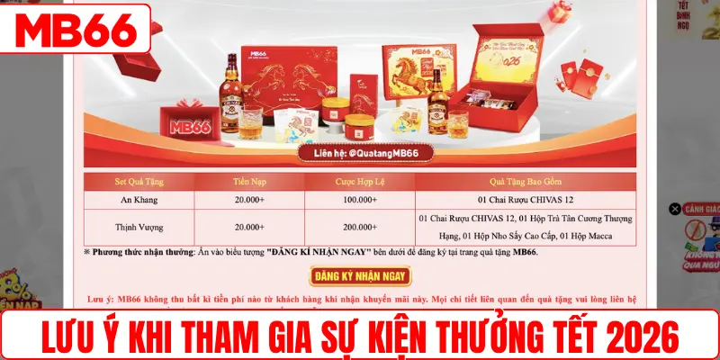 Lưu ý khi tham gia sự kiện thưởng Tết 2026