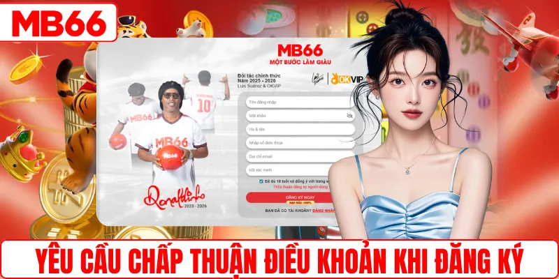 Yêu cầu chấp thuận điều khoản khi đăng ký